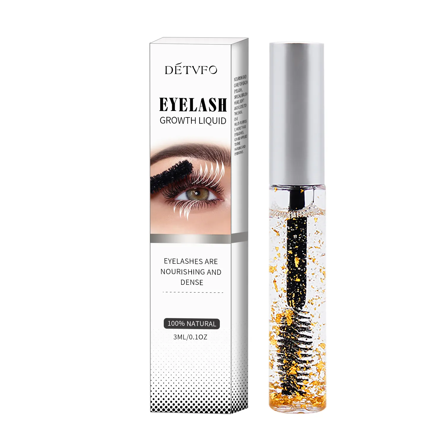 Private Label 3Ml Veganistische Natuurlijke Organische Mascara Laah Groeiende Vloeibare Lashserum Wenkbrauw Verbeteren Wimpergroei Wimper Serum