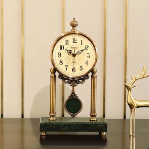 <span class=keywords><strong>Orologio</strong></span> <span class=keywords><strong>da</strong></span> <span class=keywords><strong>Tavolo</strong></span> Antico in Metallo dal Design <span class=keywords><strong>Moderno</strong></span> Circolare con Display Digitale a Lancette Logo Personalizzabile Movimento al Quarzo Decorazione per la Casa - Product Image 5