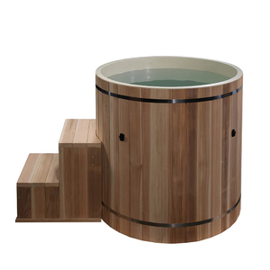 Ventes directes d'usine Baignoire en bois Baignoire extérieure froide plongeante Baignoire glacée pour sauna Sports Fitness Recovery OEM ODM bon marché - Product Image 1