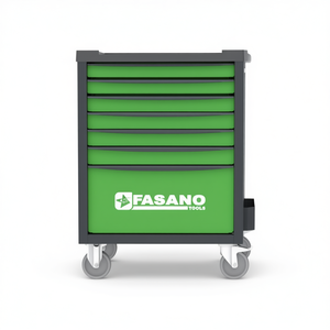 Fasano Tools 6 <b>Drawer</b> Tool Cart Green Rolling Storage Organizer for <b>Workshop</b> Garage Use - Product Image 2