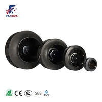 Ventilador Centrífugo Industrial de Aluminio de Alta Eficiencia EC 280mm, Tipo Remachado, Curvatura Inversa, Venta Directa de Fábrica