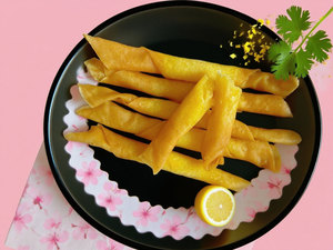 Rouleau de printemps en ananas croustillant congelé pour chariot Dim Sum Pâtisserie remplie de fruits en gros avec service OEM - Product Image 3