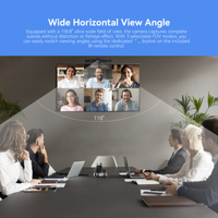 4K30fps 1/2.8'' Yüksek Performanslı Hepsi Bir Arada Al PTZ Web Kamerası Konferans Sistemi, Gerçekçi 5M Ses Alıcılı Web Kamerası Konferans Sistemi
