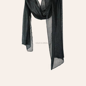 Venta al por mayor llano musulmán mujeres <span class=keywords><strong>Jersey</strong></span> pañuelo islámico étnico algodón bufandas chales Hijab <span class=keywords><strong>Jersey</strong></span> Layyin - Product Image 5