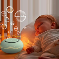 Mini haut-parleur Bluetooth portable, autonomie de 15 heures, nouvelle machine à bruit blanc pour le sommeil des bébés, 12 sons apaisants, fonction minuterie, sommeil