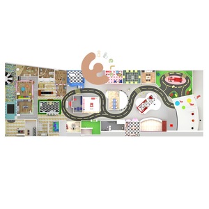 Eibele diseño personalizado mini niños fingen ciudad patio interior con casa de juegos de rol y señal de tráfico para chico café hotel centro comercial - Product Image 6