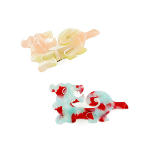 Conception unique nouveau style animal acétate pinces à cheveux mignon niche acétate pinces à cheveux personnalisé en gros - Product Image 5