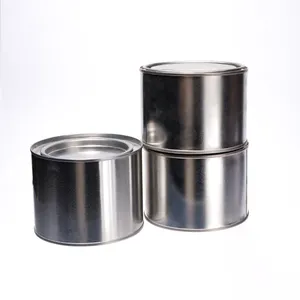 8oz nến thơm tins với nắp tùy chỉnh nến Jar container đóng gói quà Tặng hộp kim loại màu đen tin có thể container nến tins