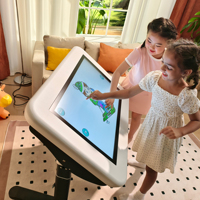 Table de jeu intelligente avec écran LCD Android de 32 pouces, couleur personnalisée, avec écran tactile