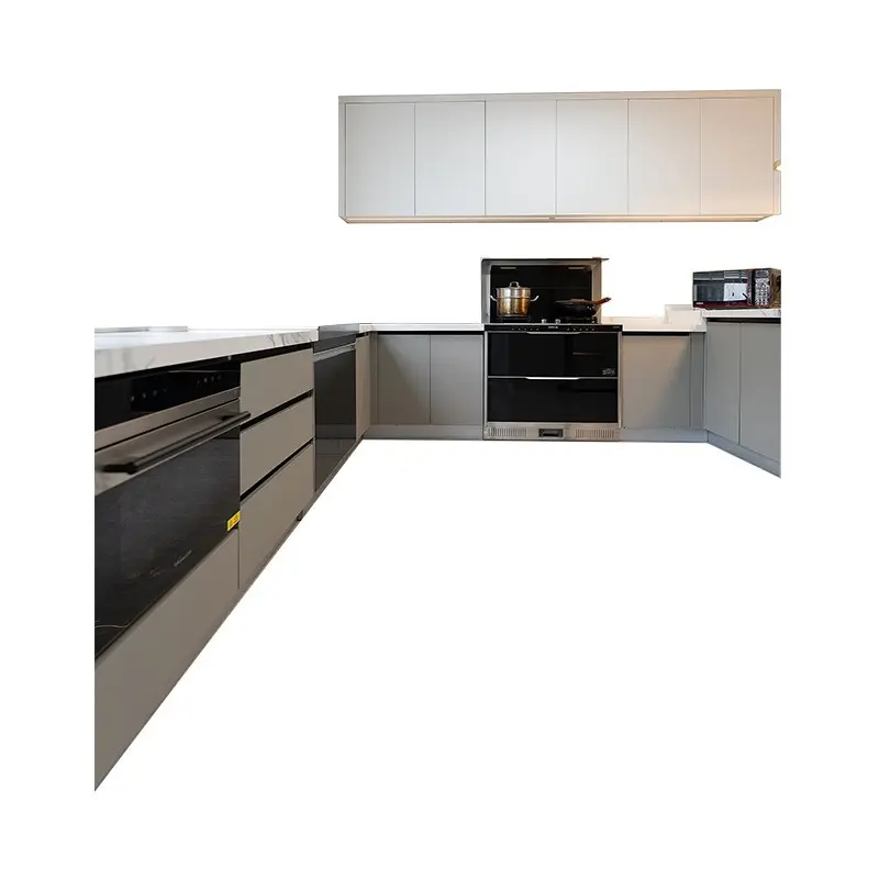 Hot Sale Furniture Modern Kitchen UV /High Gloss / MDF / PVC Membrane Lacquer Kitchen Cabinet