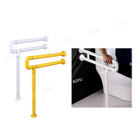 Main courante antidérapante en acier inoxydable en forme de P rampe d'escalier et de couloir barres d'appui de toilettes accessibles poignée de salle de bain