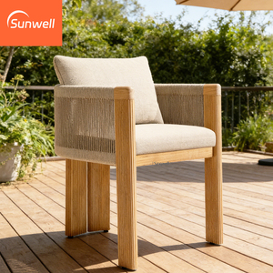 Meubles <span class=keywords><strong>de</strong></span> jardin <span class=keywords><strong>de</strong></span> luxe modernes en bois Table à manger et chaises longues Ensemble <span class=keywords><strong>de</strong></span> table <span class=keywords><strong>de</strong></span> jardin en teck <span class=keywords><strong>pour</strong></span> hôtel Patio <span class=keywords><strong>Balcon</strong></span> - Product Image 5