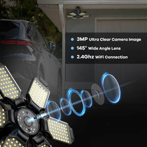 تويا gالذكية E27 لمبة الأمن E26 3MP 6 ورقة قابلة للطي كاميرا إنذار الحركة ، تشغيل/إيقاف تلقائي - Product Image 4