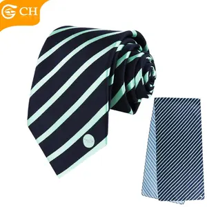 OEM Custom Silk Long Scarves and Logo Tie Mens Factory Direct Sell Jacquard Necktie Silk Scarf and Tie Set
