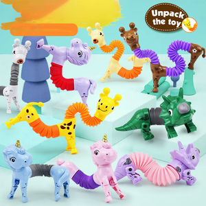 Nouveauté, jouets anti-stress en silicone en forme d'animaux, tubes à presser, jouets sensoriels pour les enfants de 5 à 7 ans, unisexe - Product Image 2