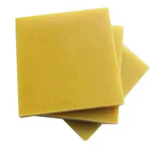 Folha laminada de material elétrico de vidro colorido folha isolante base 3240 amarela
