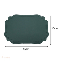 Nappe en cuir PVC de couleur unie minimaliste pour usage domestique, tapis de table pour hôtel et restaurant, résistant à l'huile, isolant thermique, vente en gros