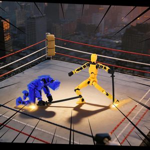 Juguete Promocional, Set de Figuras de Acción 3D, Figura de Acción para Armar, Robot Impreso en 3D, Multiarticulado y Móvil - Product Image 3