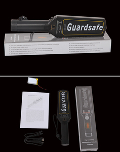 OEM Yüksek Hassasiyetli El Tipi <span class=keywords><strong>Metal</strong></span> Dedektörü AHS808 IP54 Dereceli Güvenlik Tarayıcısı Otel ve Havaalanı Kullanımı İçin - Product Image 2
