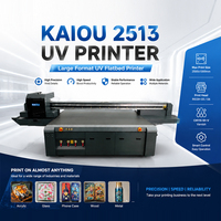 Impresora de Inyección de Tinta Kaiou de 8 Colores CMYKLLMVW Gen6 Ricoh G6 2513, Impresora Plana UV de 2500x1300mm, Multifuncional para Acrílico/Madera/Metal/PVC