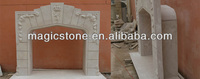 Cheminée en marbre de style européen Magic Stone Garden - Écologique, durable et facile à nettoyer pour une utilisation en intérieur/extérieur, jardins, parcs, hôtels