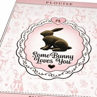 Palette de maquillage de luxe en boîte en carton, motif lapin chocolat, design 'Some Bunny Loves You', OEM, marque privée, vente en gros