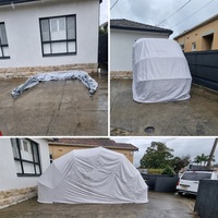 Abri de voiture rétractable et pliable gris argenté en tissu Oxford 600D anti-UV et imperméable pour berlines et SUV, vente en gros, OEM ODM