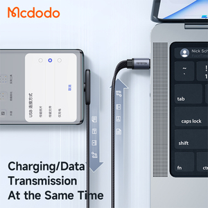 Mcdodo 336 LED Tresse en alliage d'aluminium Type-<span class=keywords><strong>C</strong></span> à Type-<span class=keywords><strong>C</strong></span> 65W 60W Coude PD Charge rapide <span class=keywords><strong>C</strong></span>âble de données Usb <span class=keywords><strong>C</strong></span> 1.2m 1.8m - Product Image 6