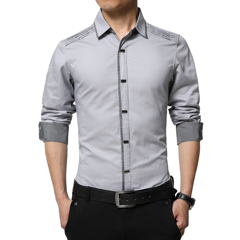 Men s Casual Long Sleeve Oxford