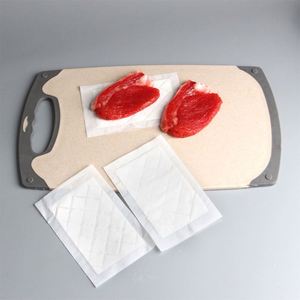 170x110m Customized Food Grade Eco-Friendly PE+SAP+non-woven Moisture Absorbing Pads 65ml/pcs Absorbency for Fish <b>Meat</b> Packing - Product Image 1