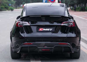 Kit de carrosserie en fibre de carbone CMST diffuseur arrière pour Tesla modèle <span class=keywords><strong>Y</strong></span> mise à niveau CMST Design pièces automobiles authentiques réglage du diffuseur de lèvre arrière - Product Image 2