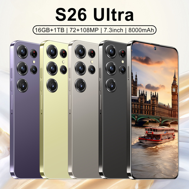 Global Version 5G Flagship Phone 200MP Camera 16GB 1TB Unlocked Smartphone Android 15 Dual SIM NFC