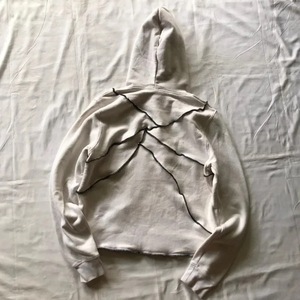 Sweat à capuche épais personnalisé pour <span class=keywords><strong>homme</strong></span> avec appliques œil et patchs vieillis, style vintage streetwear coupé et cousu pour la saison automne - Product Image 5
