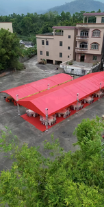 Tienda de campaña personalizada con pernos de aluminio rojo con sistemas de elevación y tubo telescópico para eventos de boda o alquiler de iluminación de <span class=keywords><strong>DJ</strong></span> - Product Image 4