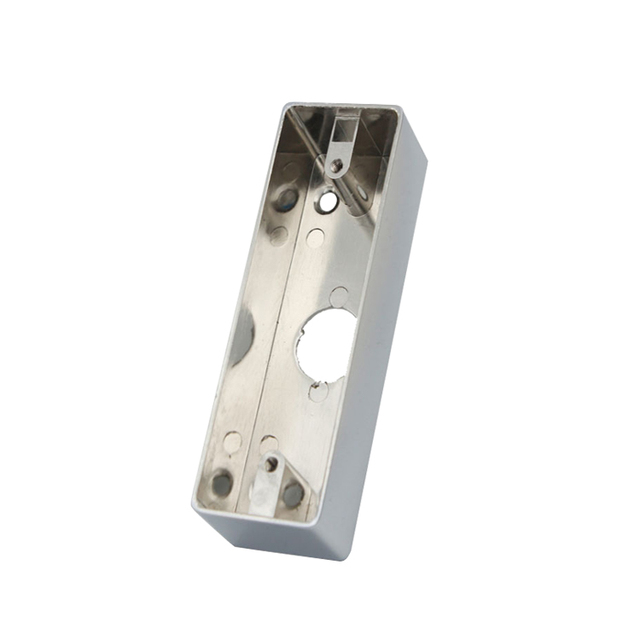 Surface Zinc Alloy Metal Access Switch Bottom Box 90*28*28mm Exit Button No Touch Stainless Back Box