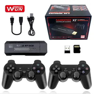 X2 게임 3D HD 가족 4K 비디오 게임 스틱 TV 콘솔 레트로 64G 휴대용 Consola 30000 게임 스틱 GD10
