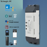 Ewelink – interrupteur universel pour domotique, contrôleur de porte de garage intelligent WiFi, 2 canaux, 85-250V, RF 433MHz, sans USB