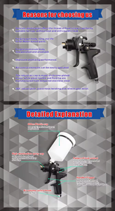 Pistola de Pintura AIR GREEN TES de 1.3mm, Alta Atomización, Profesional, Hvlp, para Automóviles, Marca <span class=keywords><strong>Spyra</strong></span>, Precio de Fábrica Jinghe - Product Image 5