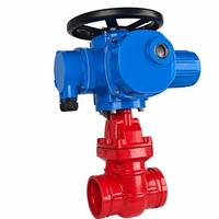 Vanne à opercule électrique à serrage, corps en fonte ductile, DN450~DN500 (18"~20"), pour la protection incendie/la plomberie/le traitement des eaux usées