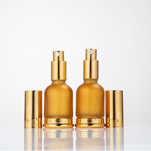 Botella de Vidrio Esmerilado de Lujo Chapada en Oro de 20 ml, 30 ml, 50 ml con Gotero <span class=keywords><strong>para</strong></span> Aceites Esenciales y Sueros de Aromaterapia <span class=keywords><strong>para</strong></span> Cosméticos - Product Image 3