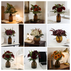 Arreglo Floral Artificial <span class=keywords><strong>de</strong></span> Primavera con Flores <span class=keywords><strong>de</strong></span> Seda Blanca en Cesta <span class=keywords><strong>para</strong></span> Regalo, Decoraciones <span class=keywords><strong>de</strong></span> Boda y <span class=keywords><strong>Navidad</strong></span> - Product Image 5