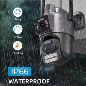 Doppia lente WiFi PTZ IP 4MP fotocamera compatibile con ICSee App telecamera di sicurezza <span class=keywords><strong>per</strong></span> interni esterni Smart <span class=keywords><strong>per</strong></span> la casa - Product Image 5