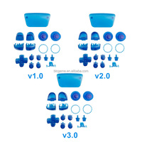 Kit de remplacement complet de boutons colorés et translucides pour manette PS5 V1.0/V2.0/V3.0