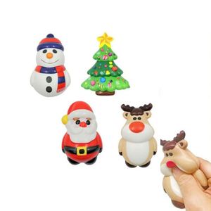 Juguetes Navideños Populares 2023, Lindos Juguetes Antiestrés de Santa Claus de PU Suave para Niños, para Fiestas - Product Image 1