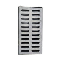 Cubierta de drenaje de acero inoxidable de primera calidad moderna, cubiertas de zanjas de drenaje de agua de lluvia rectangulares, materiales de construcción de Metal duraderos