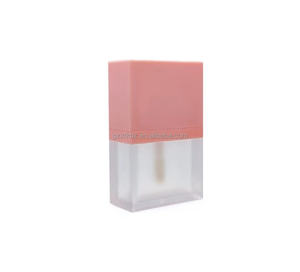 8g quadratischer Lippen balsam Holder Injection PP Kosmetischer Lippen pomaden behälter Rosa Flaschen verpackung Schnitt Lippenstift Kunststoff Tube Eyeliner - Product Image 3