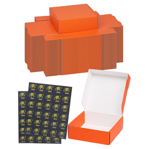 Petites boîtes d'expédition - lot de 50 boîtes d'emballage pour colis pour petites entreprises, boîtes en carton pour bijoux, cadeaux, bandes dessinées, en vrac - Product Image 1