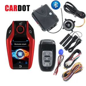 Drop Shipping KOL Nouvelle clé à cristaux liquides Cardot Smart Remote Start Stop Passive Keyless Entry System Car + Alarms