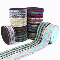 Deepeel EB115 50mm 60mm Couture Vêtement Accessoires Sacs Ceinture Style Ethnique Polyester Bande Jacquard Sangle Élastique