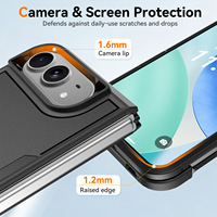 Étui de téléphone antichoc robuste pour iPhone Duo TPU+PC 2 en 1 Coque de protection intégrale pour mobile
